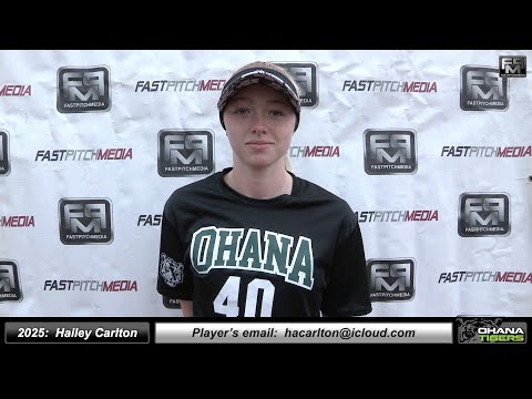 2025 Hailey Carlton 4.0 GPA - Shortstop and Pitcher Softball Skills Video - Ohana Tigers