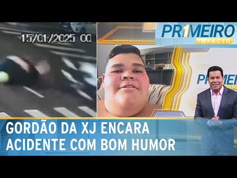 Gordão da XJ sofre acidente de moto: “tenho só uma quedinha por ela” | Primeiro Impacto (20/01/25)