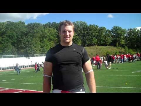 Post-Game Interview w/ SJU Senior Linebacker Billy Lawrence- 2010 Northwestern
