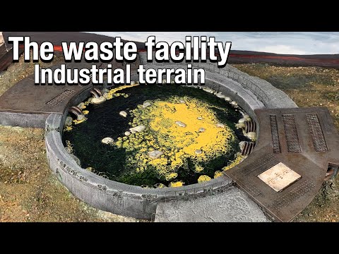 Waste facility industrial terrain for Warhammer 40k, Kill Team, etc..