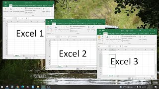 How to open two Excel files in separate windows- multiwindow excel files