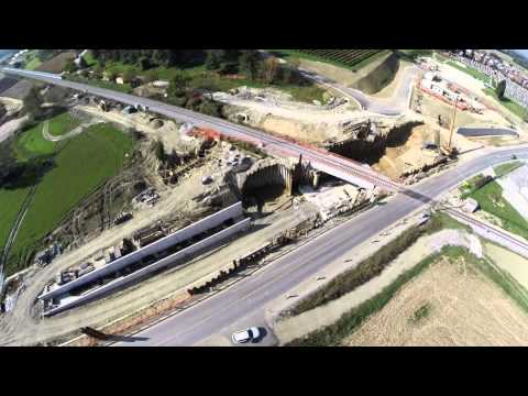 Gradnja nadvoza in podvoza v Ljutomeru