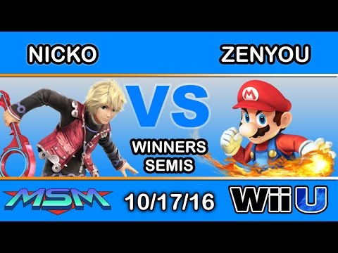 MSM 70 - 2S | Nicko (Shulk) Vs. eM | Zenyou (Mario) Winners Quarters - Smash Wii U