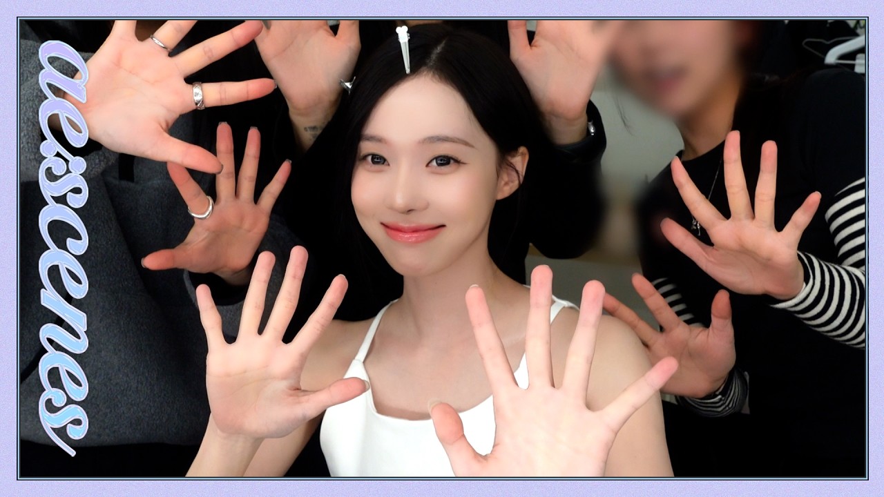 [ae:scenes] 우아하게 턱선 터치🫳 | 에스파 윈터 AHC 비하인드 (aespa WINTER AHC Behind)