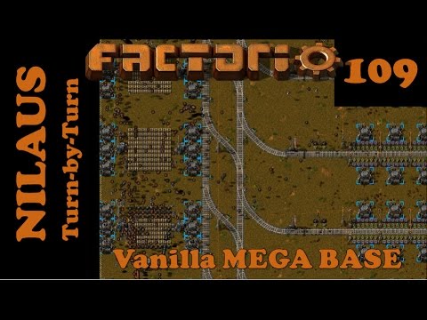 Factorio S7E109 - Building a maximum throughput Train station