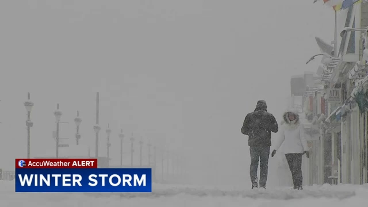 Jersey shore hit with 6"+ of snow