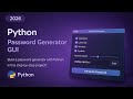 Build a Password Generator in Python | GUI Project Using Tkinter | Fast Code