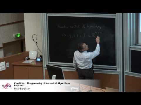 Peter Bürgisser: Condition: the geometry of numerical algorithms - Lecture 2