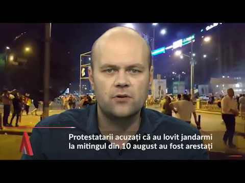 Stiri Mediafax 12 Octombrie - Protestatarii acuzați că au lovit jandarmi au fost arestați