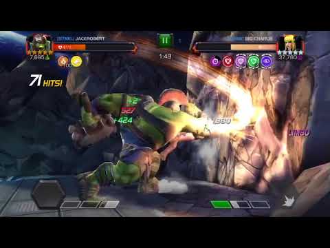 AW boss fight 3/45 Gladiator Hulk vs Magik