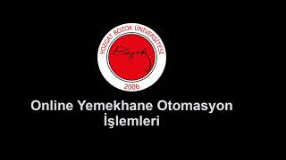 Online Yemekhane Otomasyon İşlemleri