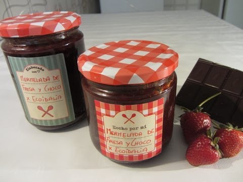 Cómo hacer mermelada casera de fresa y chocolate
