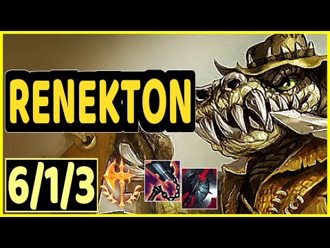 PHAXI (RENEKTON) - 6/1/3 KDA GAMEPLAY - EUW Ranked DIAMOND