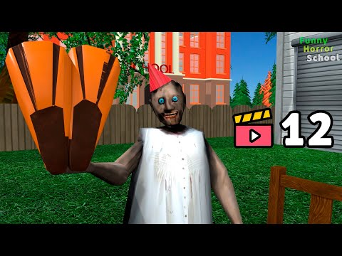 Granny vs Ise Scream vs Happy Birthday - funny horror school animation (Compilation #12)
