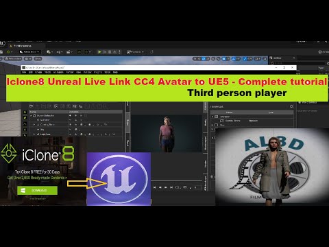 Iclone8 Unreal Live Link CC4 Avatar to UE5 TPP - Complete tutorial