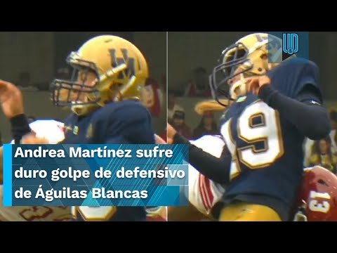 Pateadora Andrea Martínez recibe fuerte golpe en el Clásico entre Pumas CU y Águilas Blancas