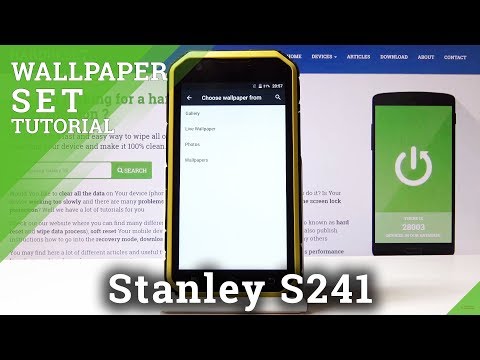 How to Change Wallpaper in STANLEY S241 - Set Up Home Screen / Lock Screen Wallpaper