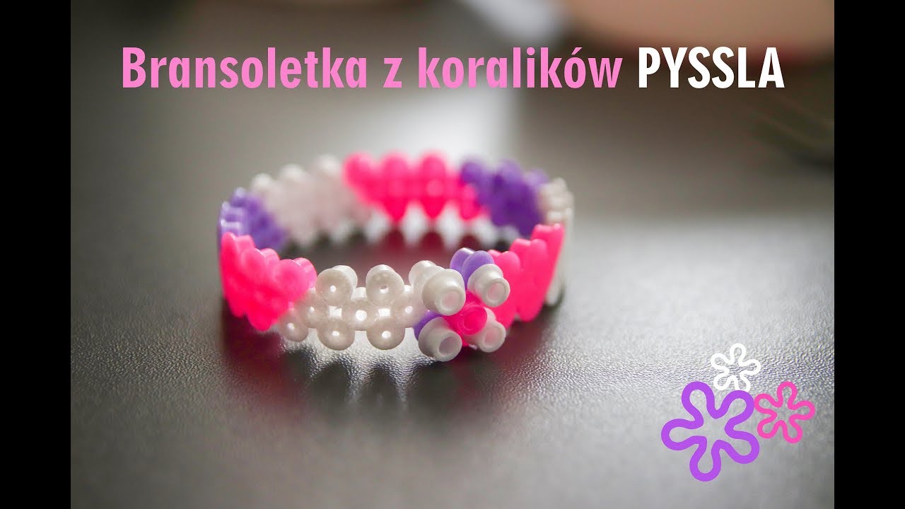 Bransoletka z koralików I PYSSLA ⁕⁕⁕
