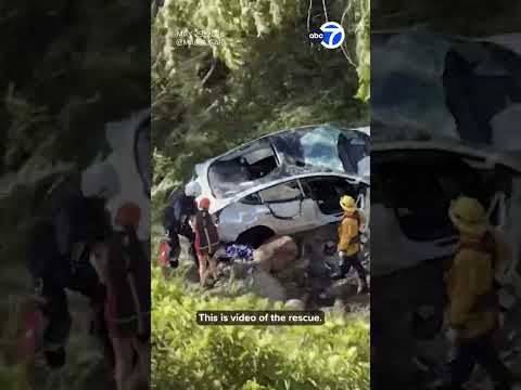 Tesla saves its passengers again – This time after a 300-foot cliff fall in Malibu