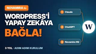 WordPress'i Yapay Zekâya Bağlamanın 3 Yolu | Novamira ile Claude, ChatGPT ve HQ