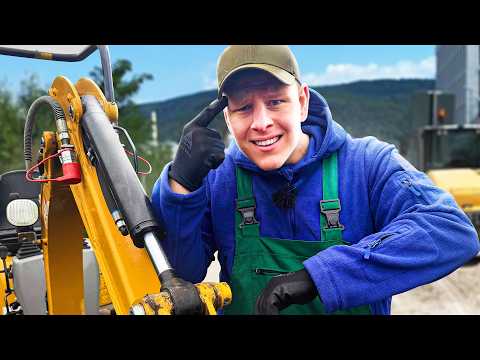 Teilzeit auf Baustelle.