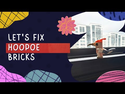 Brick by Brick: Hoopoe Building Feathers and Bricks (Beginners)