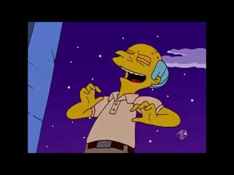 Mr Burns mura Homer Simpson nel mausoleo