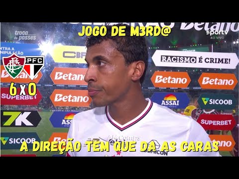 OLHA OQUE LUIZ GUSTAVO FALOU APOS DERROTA HUMILHANTE DO SAO PAULO CONTRA O FLUMINENSE