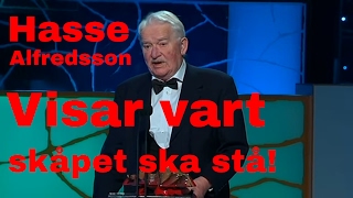 Hasse Alfredson - Tacktal under Guldbaggen 2013