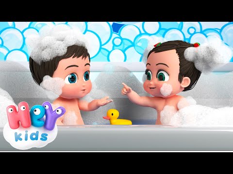 ¡Baño de Burbujas! | Canción de Baño para Niños | HeyKids - Canciones infantiles