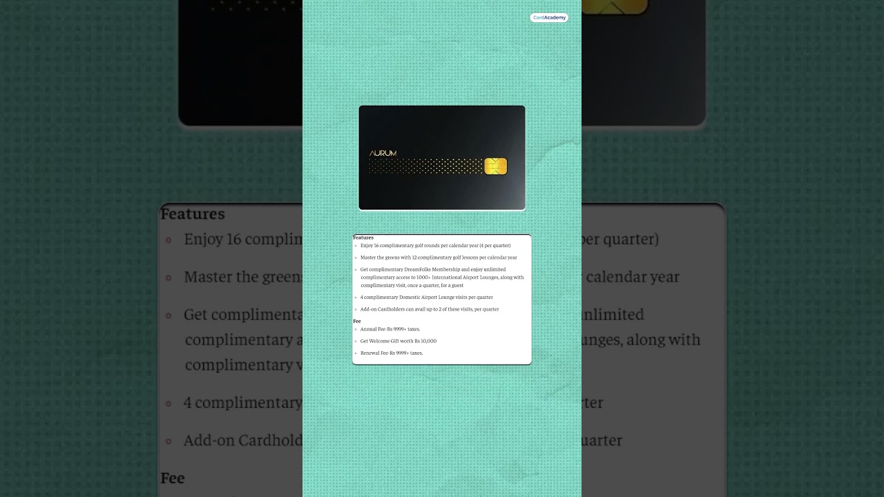 Top 5 Premium Metal Credit Cards in India!💳 #creditcard #shorts #shortvideo #viralvideo #viralshorts