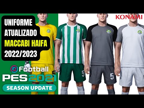 COMO FAZER O UNIFORME DO MACCABI HAIFA 2022/2023 (CORREÇÃO) NO PES 2021 I XBOX ONE