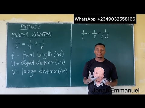 Optics - Lenses and the Mirror Formula (Introduction) | JAMB Physics #mirror #lens #jamb #optics