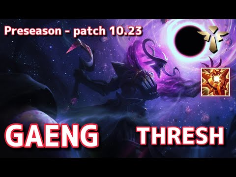 【韓国サーバー/C1】FA Gaeng スレッシュ(Thresh) VS KT A Harp セラフィーン(Seraphine) SUP - Patch10.23 KR Ranked【LoL】