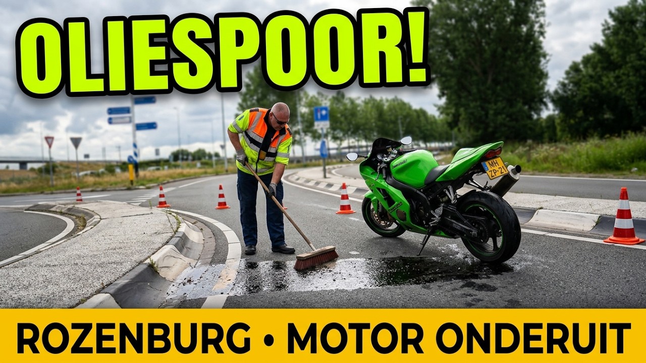 Busje zonder diesel   Lekeband gewisseld en toch takelen   Ongeval Motor Rozenburg