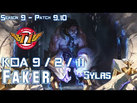 SKT T1 Faker SYLAS vs JAYCE Mid - Patch 9.10 KR Ranked