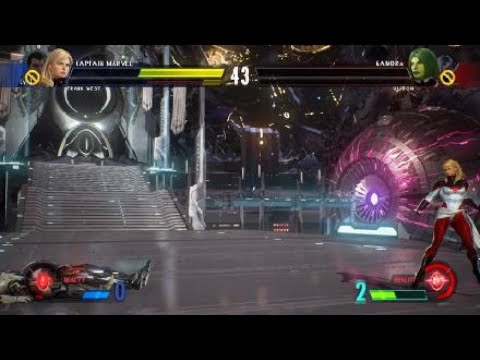 MARVEL VS. CAPCOM: INFINITE  Frank west and captain marvel vs gamora n cpu team pt.4