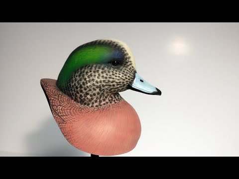 Carving And Painting A Wigeon Decoy Bust