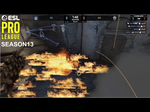 WTF! TRIPLE MOLOTOV KILLS BY ALEKSIB - OG VS BIG - ESL PRO LEAGUE S13 2021 GROUP A - CSGO BEST CLIP
