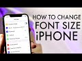 How To Change Font Size On ANY IPhone