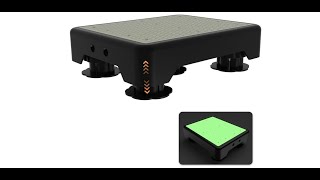 TENGYI Adjustable 3 Height Step Stool for Adults, 600 LBS Capacity, Non Slip Glow in the Dark Top