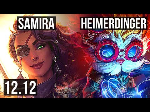 SAMIRA & Renata Glasc vs HEIMERDINGER & Seraphine (ADC) | 500+ games, Godlike | NA Master | 12.12