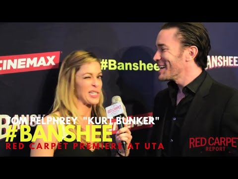 Tom Pelphrey "Kurt Bunker" interviewed at the Season 4 Premiere for Cinemax' Banshee #Banshee