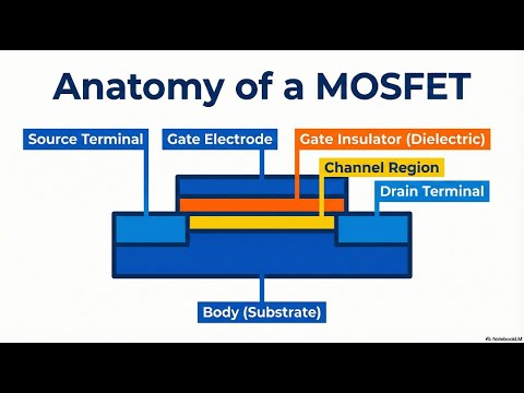 The structure of MOSFET | transistor #circuit #education #transistor