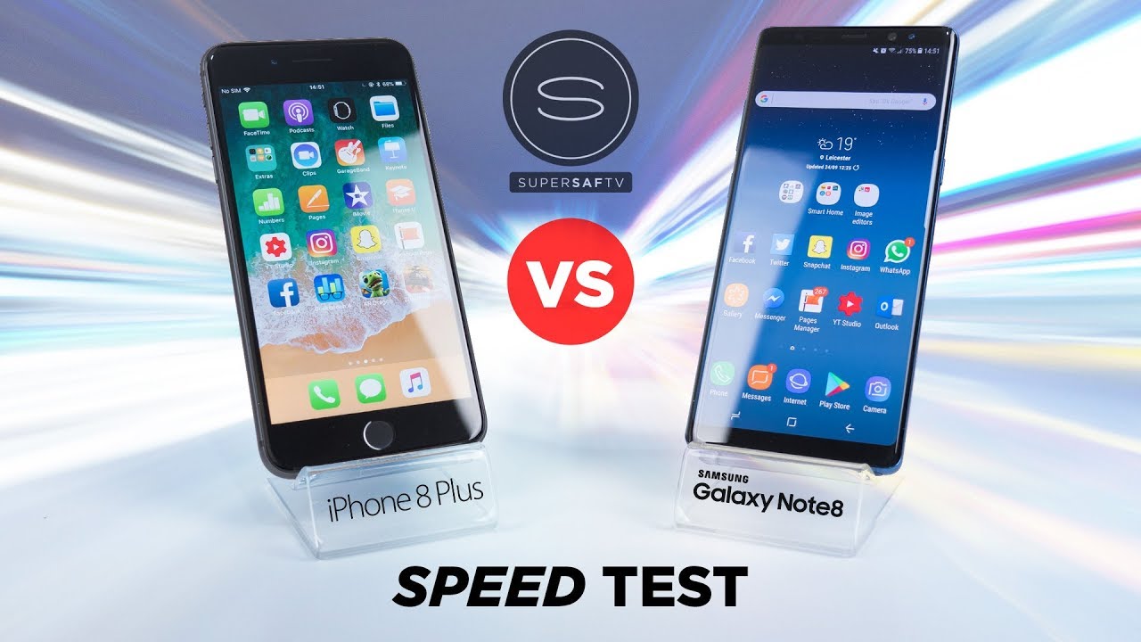 iPhone 8 Plus vs Galaxy Note 8 SPEED Test