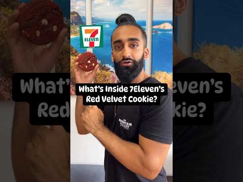 What’s Inside 7Eleven’s Red Velvet Cookie? Trash #7eleven #redvelevet #711