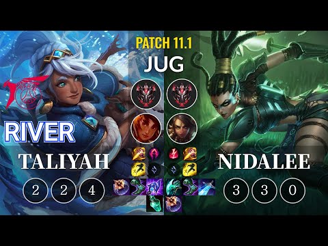 TLN River Taliyah vs Nidalee Jungle - KR Patch 11.1