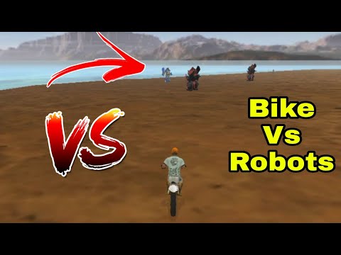 😱 Bike VS Robots Fight In Vegas Crime Simulator | who won?