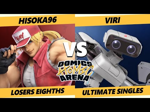 Domics Atomic Arena SSBU - AnG | Hisoka96 (Terry) Vs. Viri (ROB) Ultimate Top 8 Losers