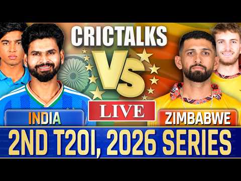 🔴 Live: IND vs ZIM, 2nd T20I, Live Commentary | 2026 Series, Cricket Live Match Today Score 1st Inn